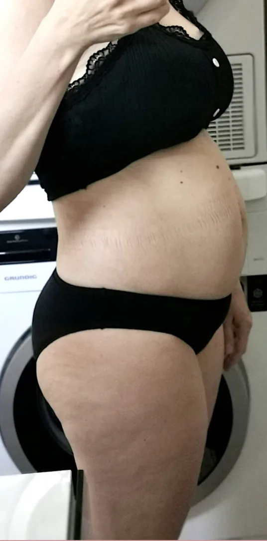 Cristina, înainte de programul NEW BODY